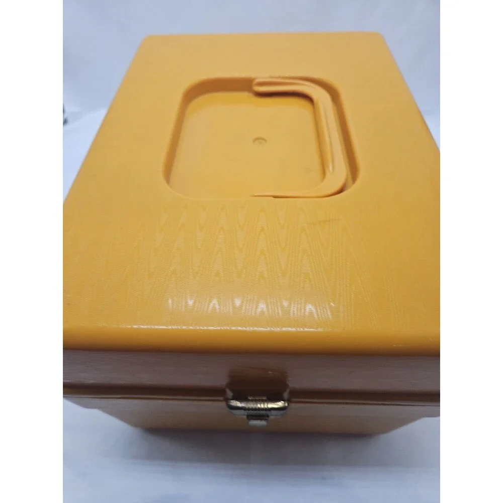 Vintage Wilson Wil-Hold Yellow Plastic File Box 12
